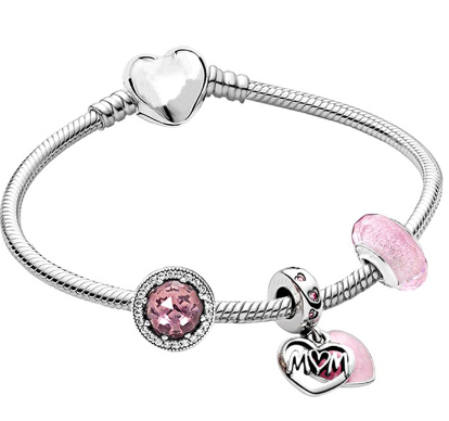Mom's Love Story Charm Bracelet - Stunning Pandora-Style with FREE Charms!