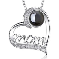 Elegant MOM Heart Necklace
