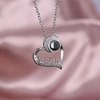 Elegant MOM Heart Necklace