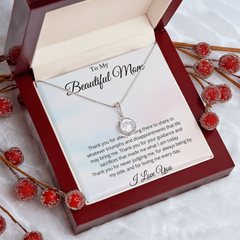 To My Beautiful Mom, I Love You Necklace