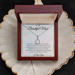 To My Beautiful Mom, I Love You Necklace