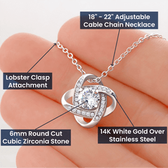 To My Mom - Love Knot Necklace