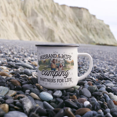 Adventure Awaits Camping Mug - Partners For Life Under the Stars